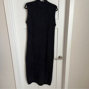 Zara knit sweater dress grey size medium midi length